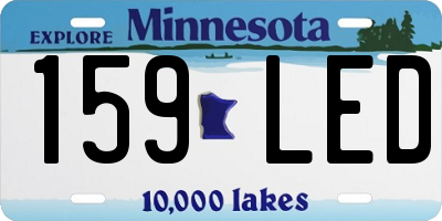 MN license plate 159LED
