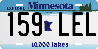 MN license plate 159LEL