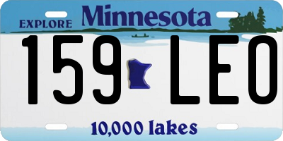 MN license plate 159LEO