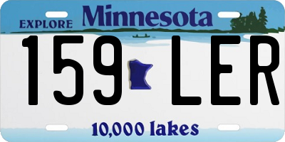 MN license plate 159LER