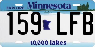MN license plate 159LFB
