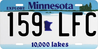 MN license plate 159LFC