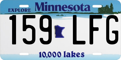 MN license plate 159LFG