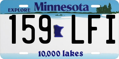 MN license plate 159LFI