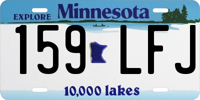 MN license plate 159LFJ