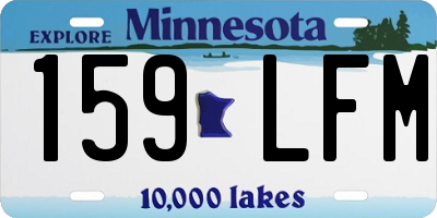 MN license plate 159LFM