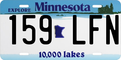 MN license plate 159LFN