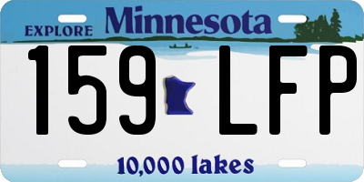 MN license plate 159LFP