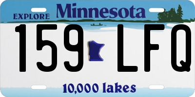 MN license plate 159LFQ