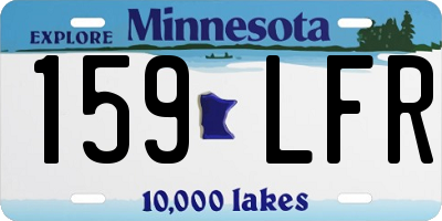 MN license plate 159LFR