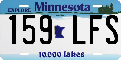 MN license plate 159LFS
