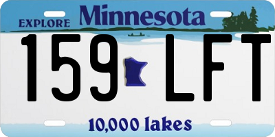 MN license plate 159LFT