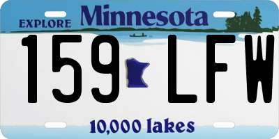 MN license plate 159LFW
