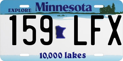MN license plate 159LFX