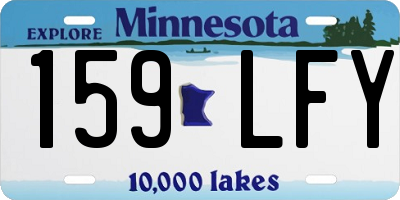 MN license plate 159LFY