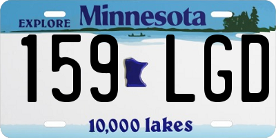 MN license plate 159LGD