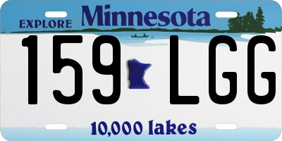 MN license plate 159LGG