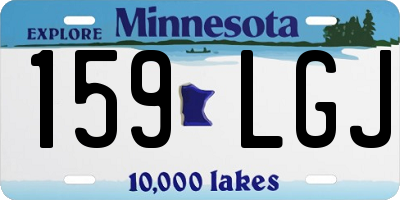 MN license plate 159LGJ