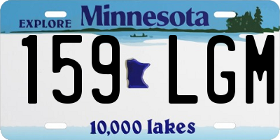 MN license plate 159LGM