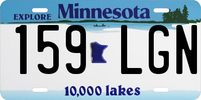 MN license plate 159LGN