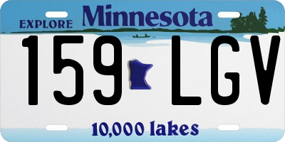 MN license plate 159LGV