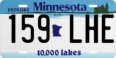 MN license plate 159LHE