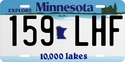 MN license plate 159LHF
