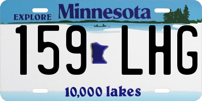 MN license plate 159LHG