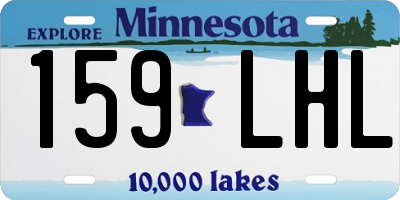 MN license plate 159LHL