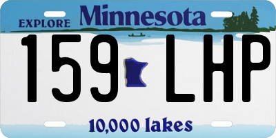 MN license plate 159LHP