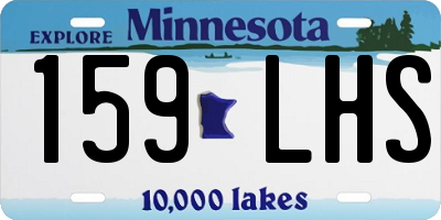 MN license plate 159LHS