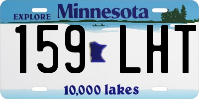 MN license plate 159LHT