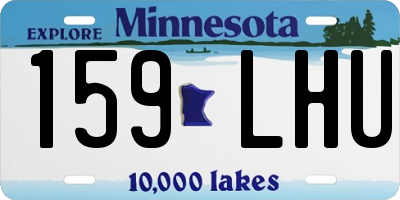 MN license plate 159LHU