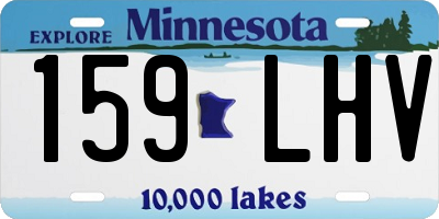 MN license plate 159LHV
