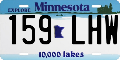 MN license plate 159LHW