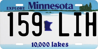 MN license plate 159LIH
