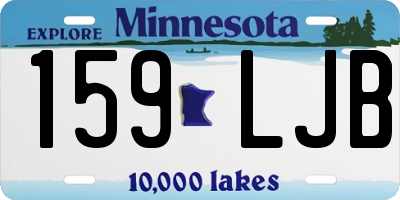 MN license plate 159LJB