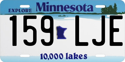 MN license plate 159LJE