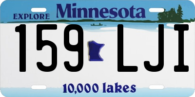MN license plate 159LJI