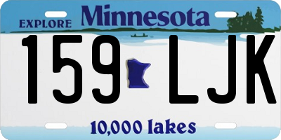 MN license plate 159LJK