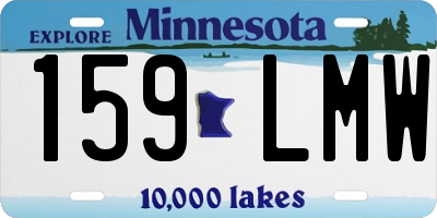 MN license plate 159LMW