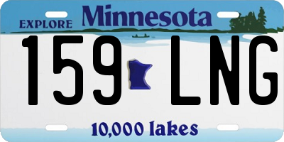 MN license plate 159LNG