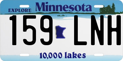 MN license plate 159LNH