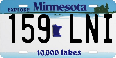MN license plate 159LNI