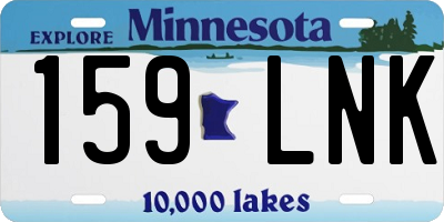 MN license plate 159LNK