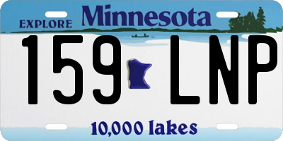 MN license plate 159LNP