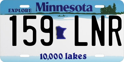 MN license plate 159LNR