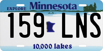 MN license plate 159LNS