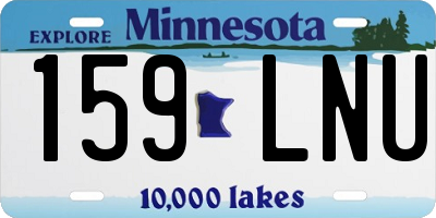 MN license plate 159LNU