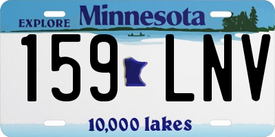 MN license plate 159LNV